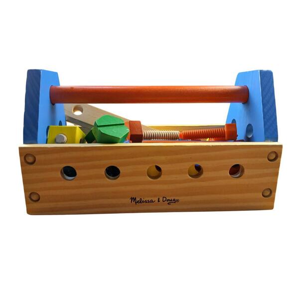 Melissa & Doug Take-Along Tool Kit / Coffret Outils Bois & Plastique 34 pcs - Picture 4 of 9